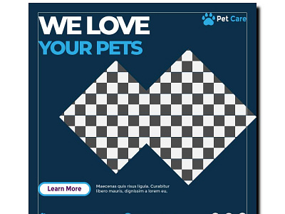 We love your pet social media banner