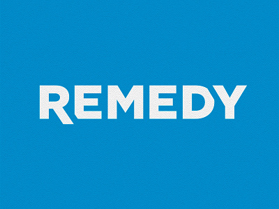 Remedy Logo blue logo rebranding remedy