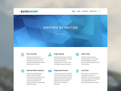 GlycoSurf Site blue chemical glycsurf site website