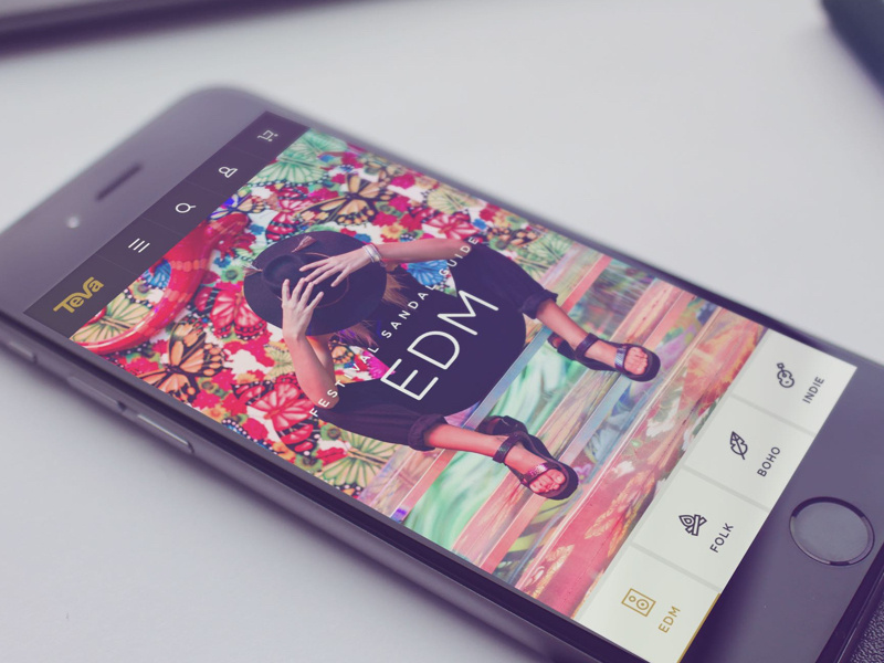 Teva Festival Style Guide LP festival typography website landing page deckers teva