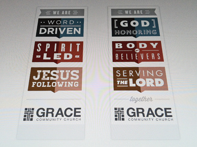 Grace Banners // Final banners branding church god grace signs