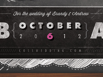 Save the Date / Revision chalk marriage photography save the date vintage wedding