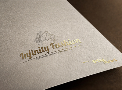 infinity fashion branding logo minimal typography