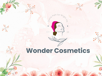 Wonder Cosmetics for logo branding illustration logo