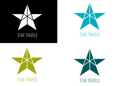 STAR TRAVELS LOGO branding illustrator logo minimal