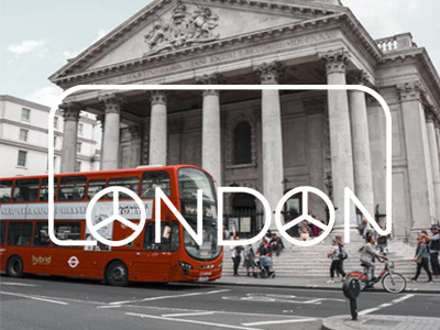 London bus banner design branding design flat icon illustrator logo marketing minimal photoshop vector