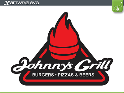 Custom Business Logo Design - Johnny's Grill