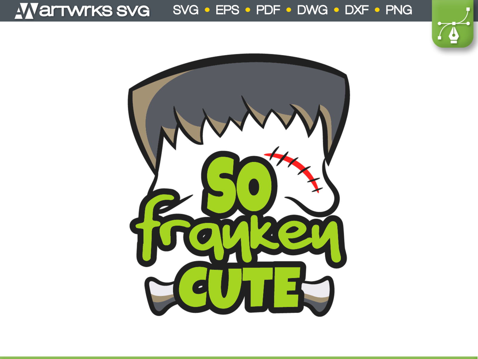 Download Svg S Cutting Designs For Vinyl Cutters So Franken Cute By Luis De La Torre On Dribbble