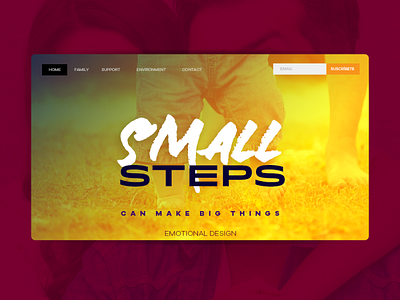 Small Steps graphic design ui