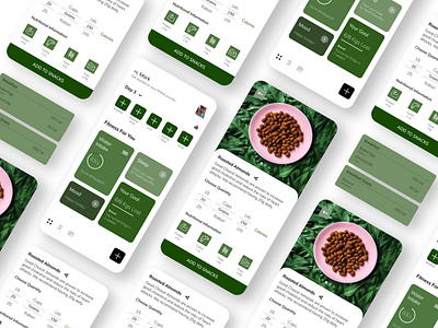 Fitness App Concept calories clean fitness fitness app food gym mobile mobile ui uidesign