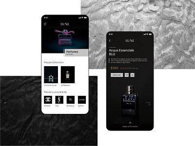 LUXE app concept