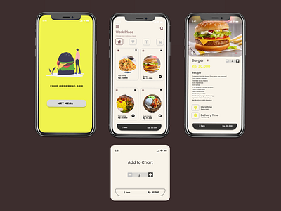 Food Order - Mobile App app design branding design food order food ordering app ios app design mobile app design mobileui product design ui uiux