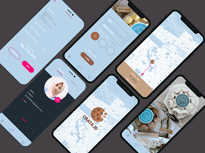 Crata.Id branding cookies cookiesapp design food order ios app design iosappdesign iosapps iosdesign mobile app design mobile ui mobileui product design prototype ui uidesign uiux