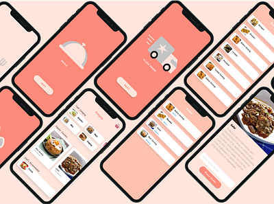 Hunggry - Your Daily Food Place Order Solution app design design food order illustration ios app design iosapp iphone12 logo mobile app design mobileui product design ui uidesign uiux ux ux research