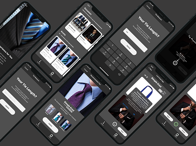 Knotties - Maximize Your Suits app design branding design illustration ios app design knotting logo mobile app design mobileui product design tie tieapp ui uiux ux rese ux research