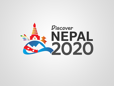 Logo Design Concept for Visit Nepal 2020 branding graphic design logo