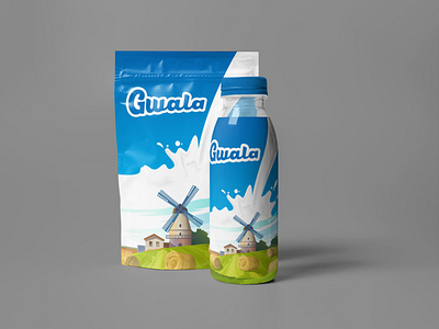 Milk Product Packaging & Label Design print design product design product packaging