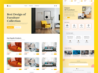 Furniture Website Ui Design