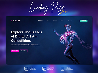 Landing Page Design I NFT Landing Page Design