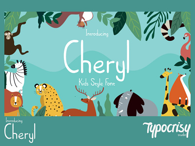 Cheryl font (cover) display font font font design foundry typogaphy