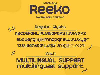 Reeko alphabet branding character display font font font design foundry glyph type typeface typogaphy