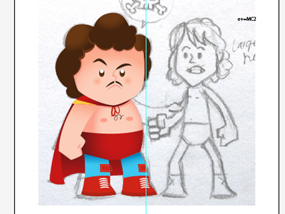 Nacho Libre WIP character design design illustration vector