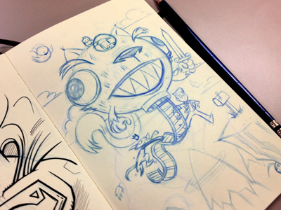 Come Sail Away! Take 2 character design development doodles moleskine scribbles sketch