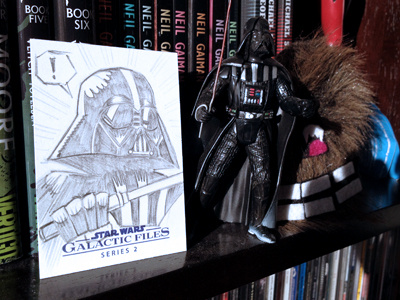 Darth Vader Sketch Card darth vader drawing pencil sketch sketch cards star wars