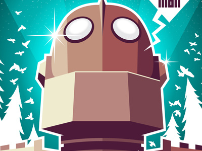You Are Who You Choose To Be gallery illustration iron giant movies print robot vector
