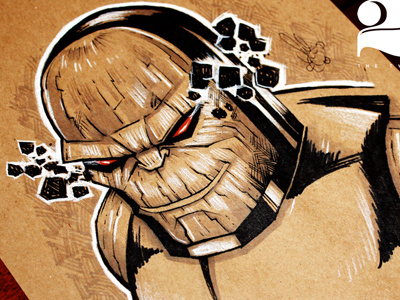 The 25 - Darkseid darkseid dc comics drawing challenge illustration pen and ink villain