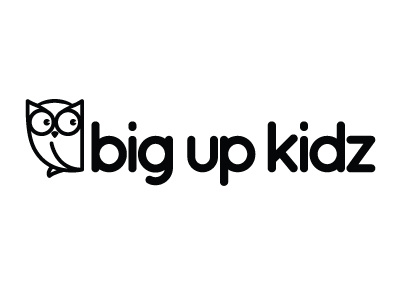 Big Up Kidz logo Rebound branding identity kids logo owl