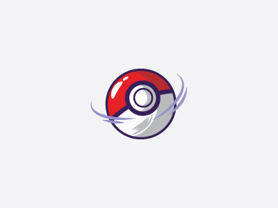 Poké Ball cartoon design icon pokemon vector