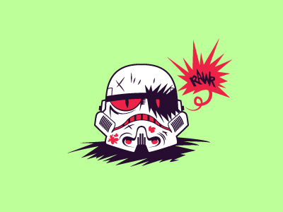 Dead Empire illustration star wars storm trooper vector zombie