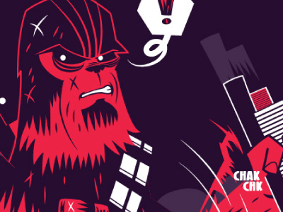 Empire Of The Dead - WIP character design chewbacca illustration star wars vector