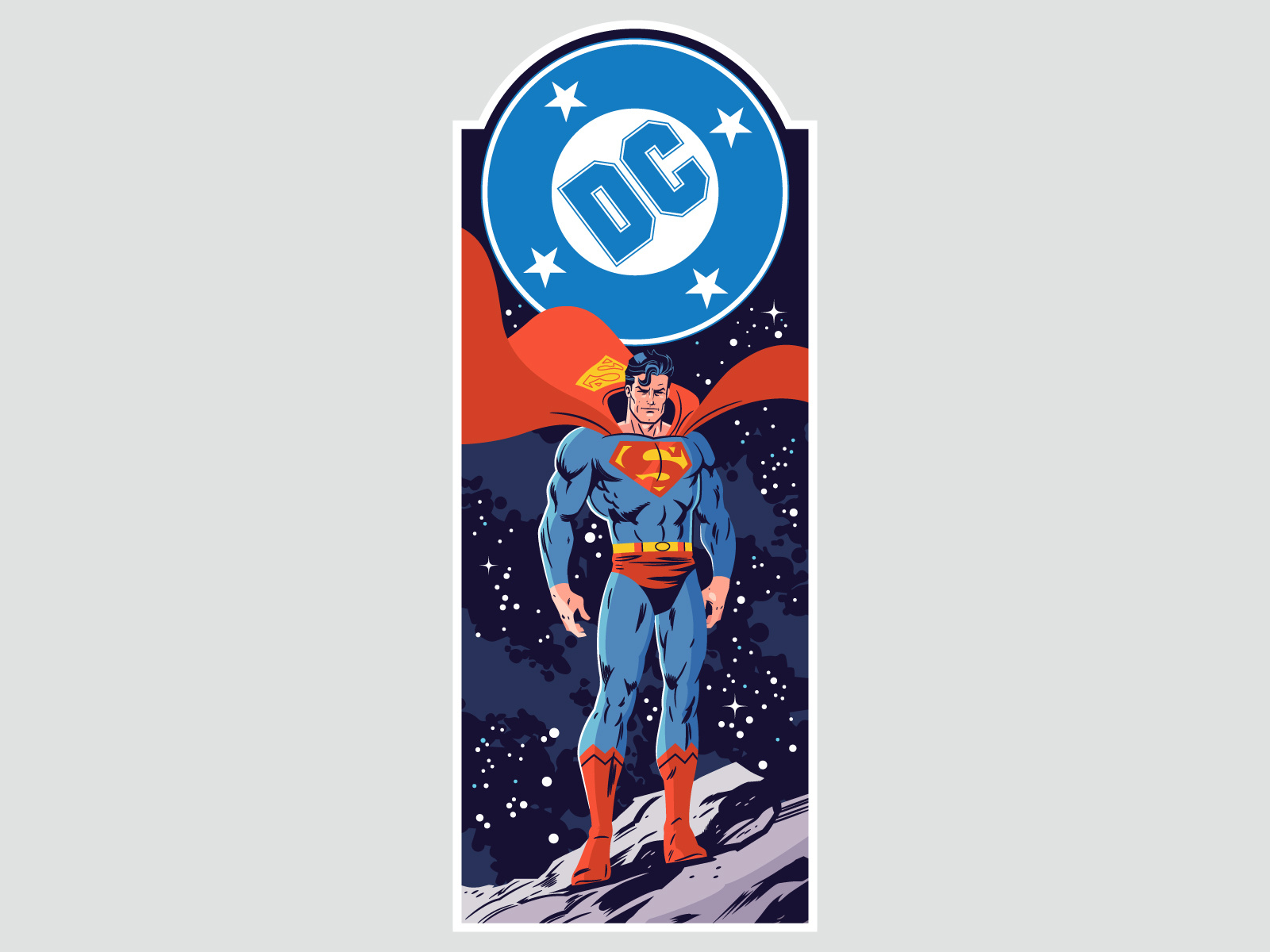 DC Corner Box Designs Superman by Dennis Salvatier tanoshiboy on