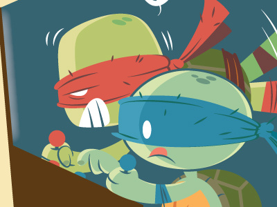 Lil Turtles Arcade character design illustration ninja turtles tmnt vector wip