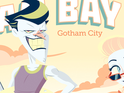 Greetings from Gotham Bay batman gallery 1988 harley quinn illustration joker