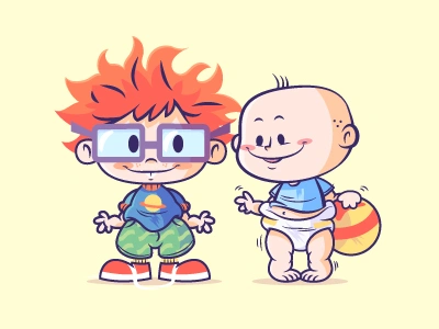 Lil BFFs - Rugrats character design lil bfs nickelodeon rugrats vector