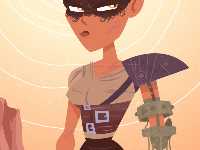 Imperator Furiosa character design illustration imperator furiosa mad max