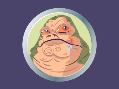 Jabba The Hut illustration jabba the hut star wars vector