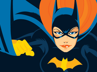 I Heart Batgirl Revision batgirl comics girl illustration vector