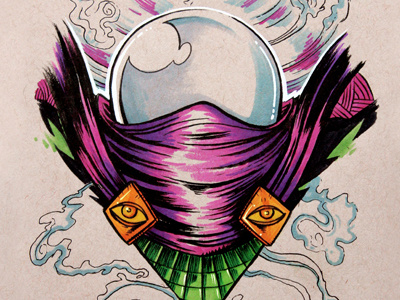 Sinister Six Mini-Print Set mysterio pen and ink prints sinister six