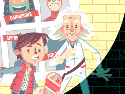 Back to the Future Past back to the future character design illustration