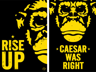 Rise Of The Planet Of The Apes 2 apes graphics monkeys posters revolution viral campaign
