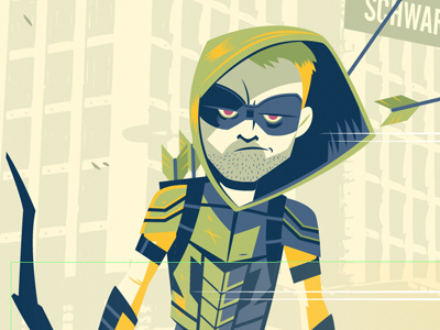 Green Arrow dc comics digital art flash green arrow illustration