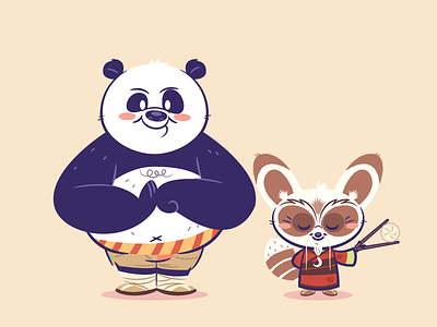 Lil BFFs: Po and Master Shifu character design dreamworks kung fu panda