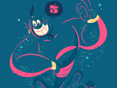 Genie character design disney genie illustration robin williams