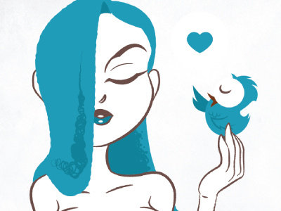 Starla Illustration WIP bird girl illustration vector