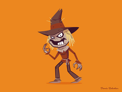 Scarecrow batman batman animated btas character design illustration scarecrow