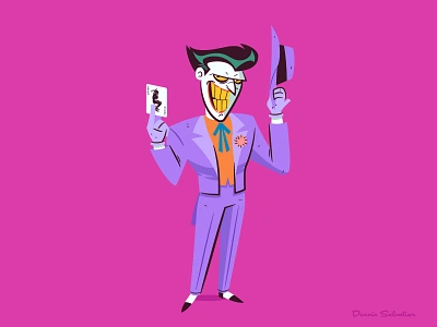 The Joker batman batman animated btas character design illustration joker